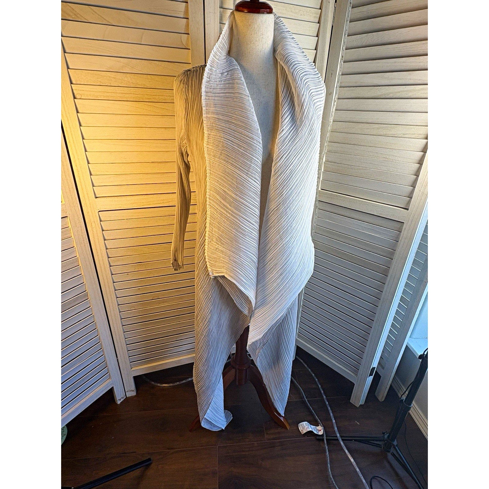 Women’s Alquema reversible Solid Knit Open Front Cowl Neck Long Sleeve Cardigan