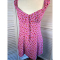 Wild Fable Lavender Pink Floral Smocked Top Size M