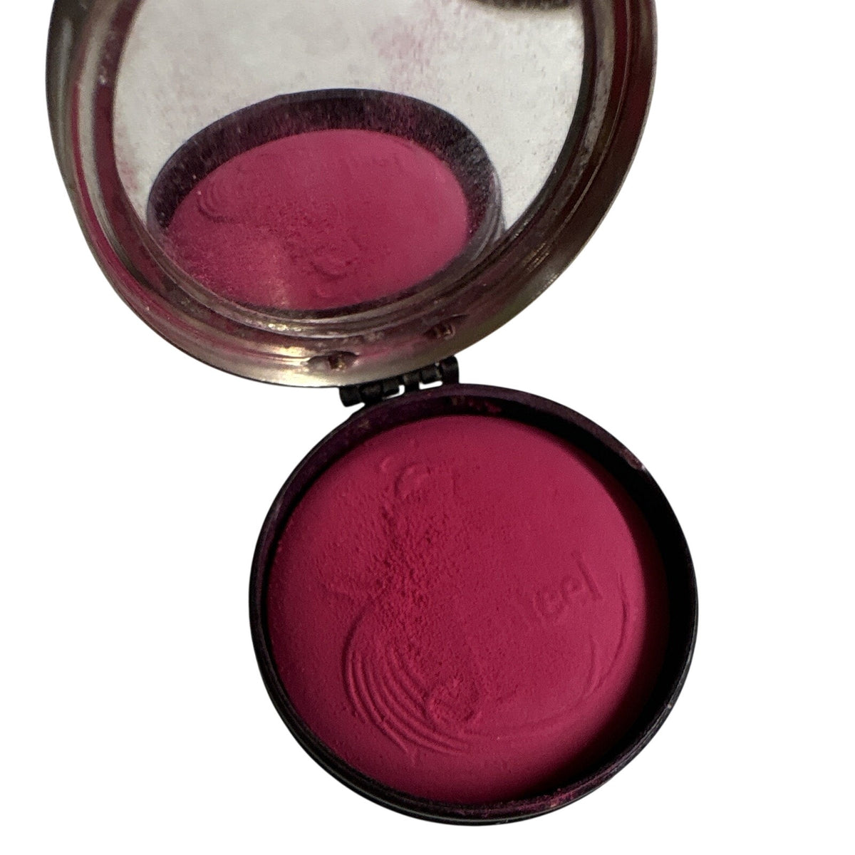 Vintage Jonteel Rouge Pressed Powder Blush Single - Vivid Pink Shade with Refill
