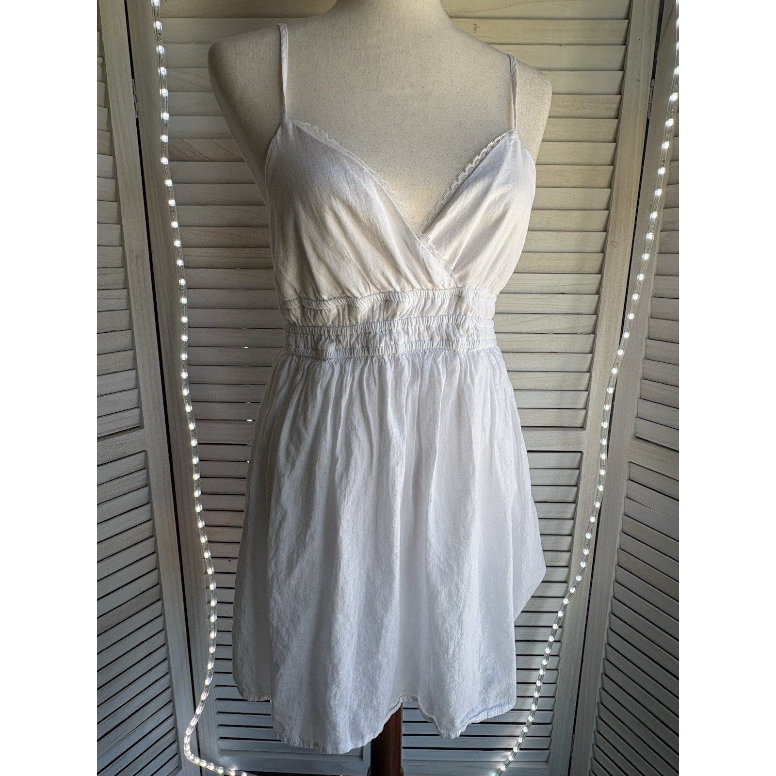Women’s Sleeveless Camisole V-Neck Mini Dress Summer Beach