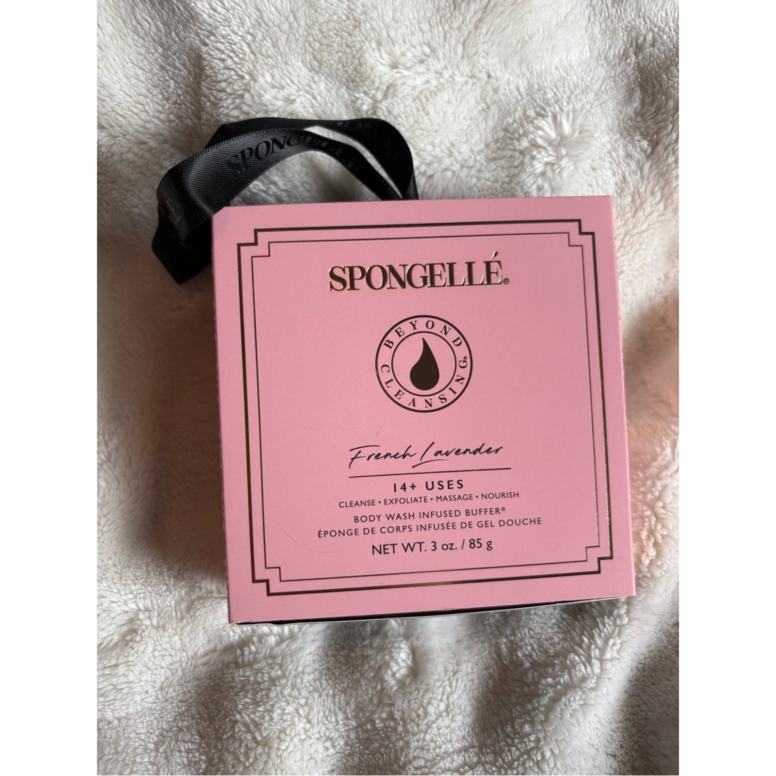 Spongellé Pink French Lavender Body Wash Infused Buffer