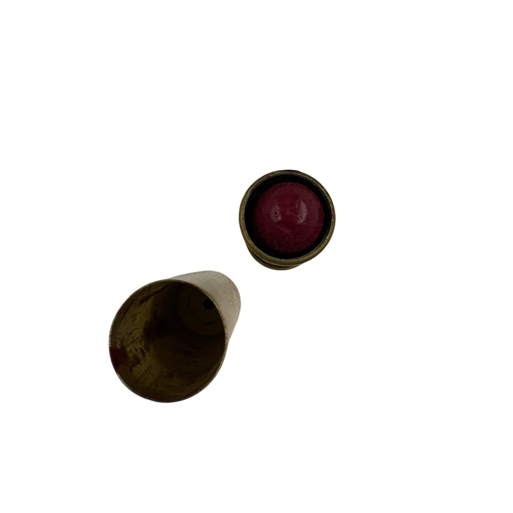 Vintage FLORESS Twilight Fuchsia Lipstick Gold Tone Metal Tube Rare Cosmetic