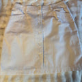 Christopher & Banks White button up skirt with pockets Size 10