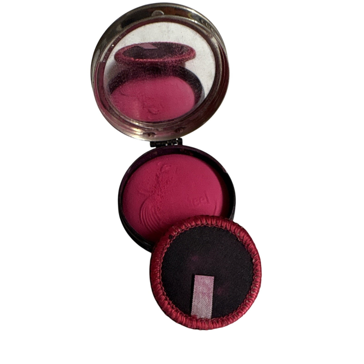 Vintage Jonteel Rouge Pressed Powder Blush Single - Vivid Pink Shade with Refill