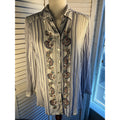 Womens button up embroidered blouse Size Small