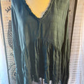 Green long sleeve babydoll top