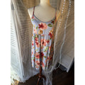 Chris & Carol Women’s Floral Slip Dress V-Neck Sleeveless Strap M Blue Pink