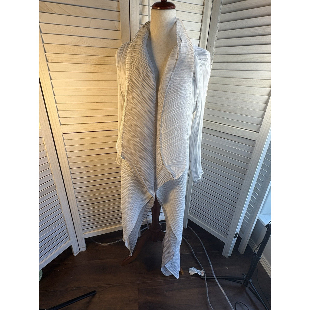 Women’s Alquema reversible Solid Knit Open Front Cowl Neck Long Sleeve Cardigan