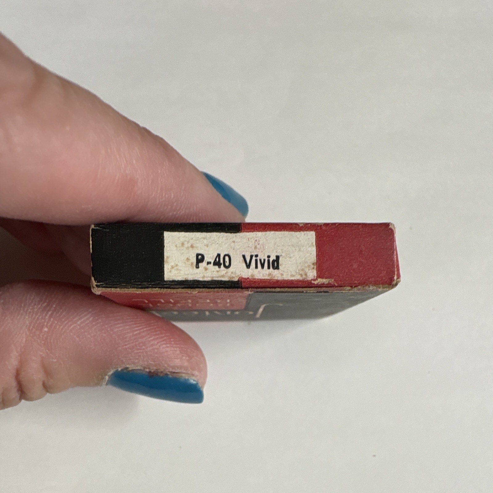Vintage Jonteel Rouge Pressed Powder Blush Single - Vivid Pink Shade with Refill