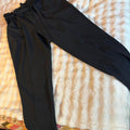 Black high waisted paper bag waist