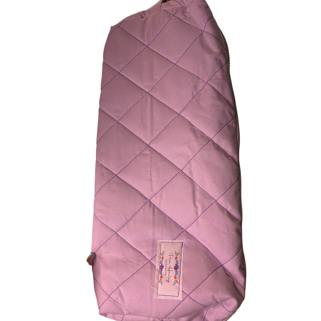 Purple Hamley Handmade Quilted Floral Project Bag