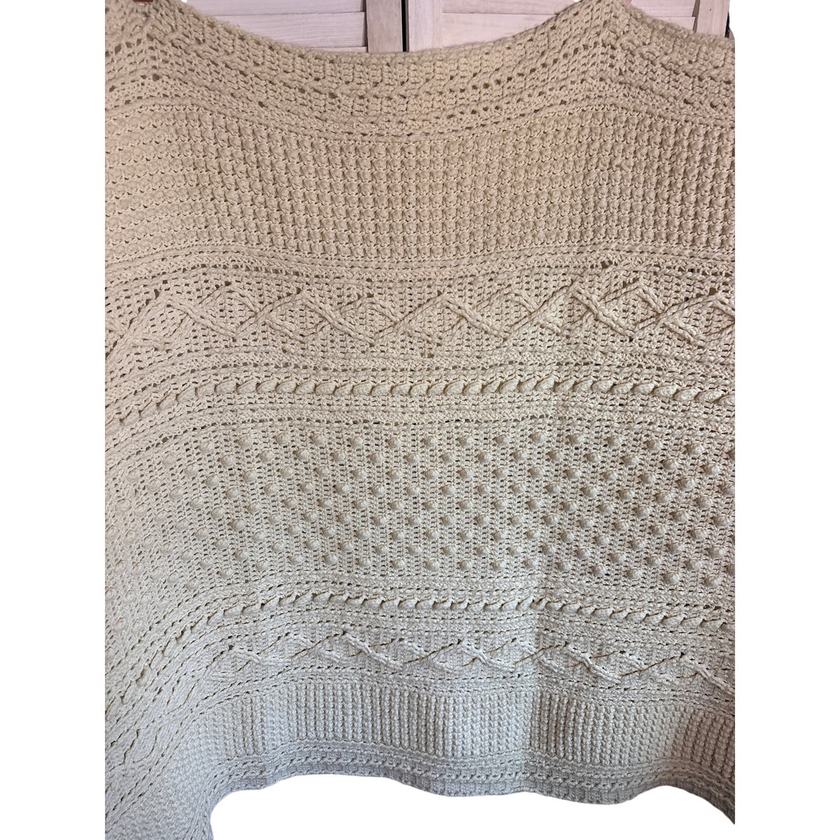 Beautiful Large Acrylic Crochet Blanket 80x50”