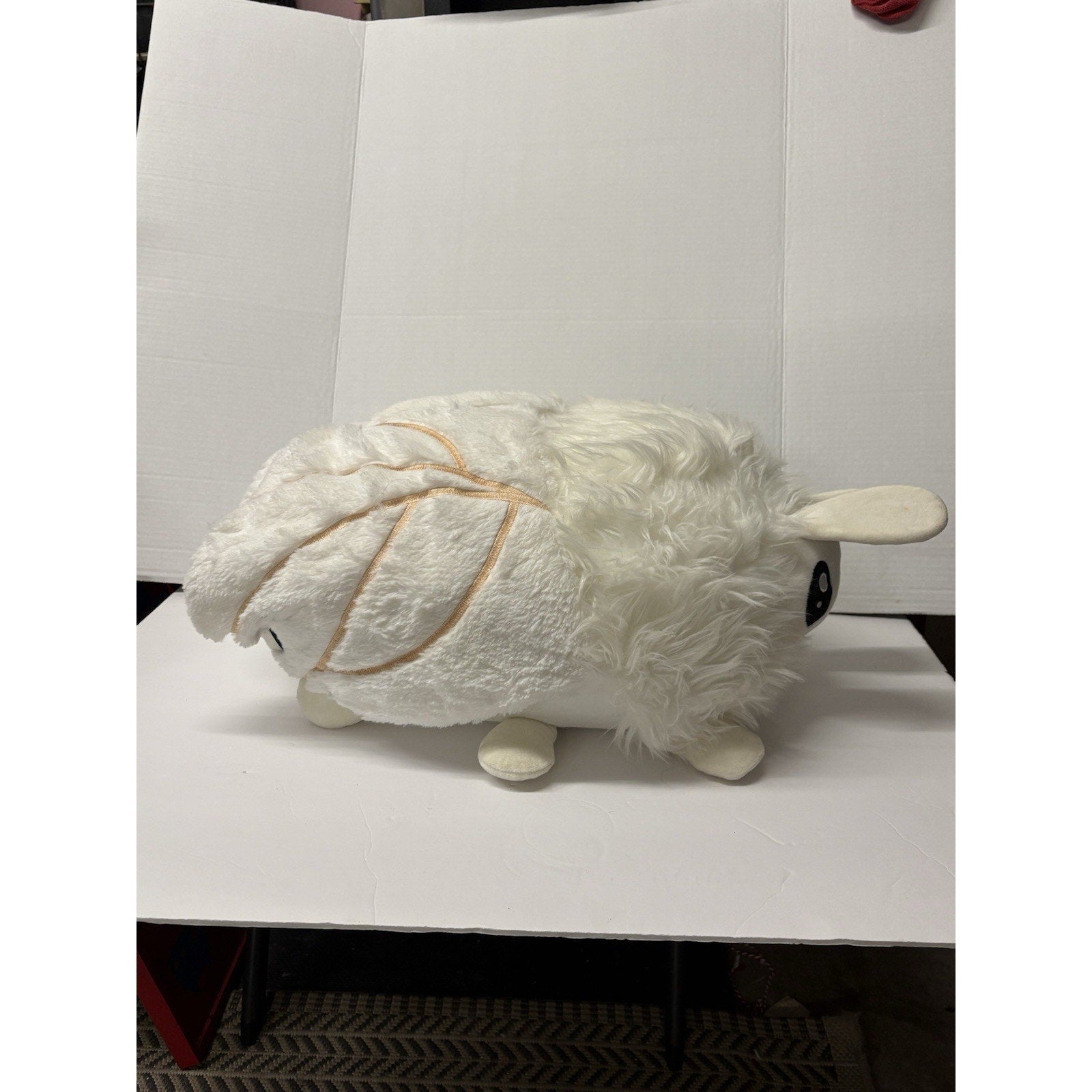 Squishable White Poodle Moth Plush Stuffed Animal Soft 18"