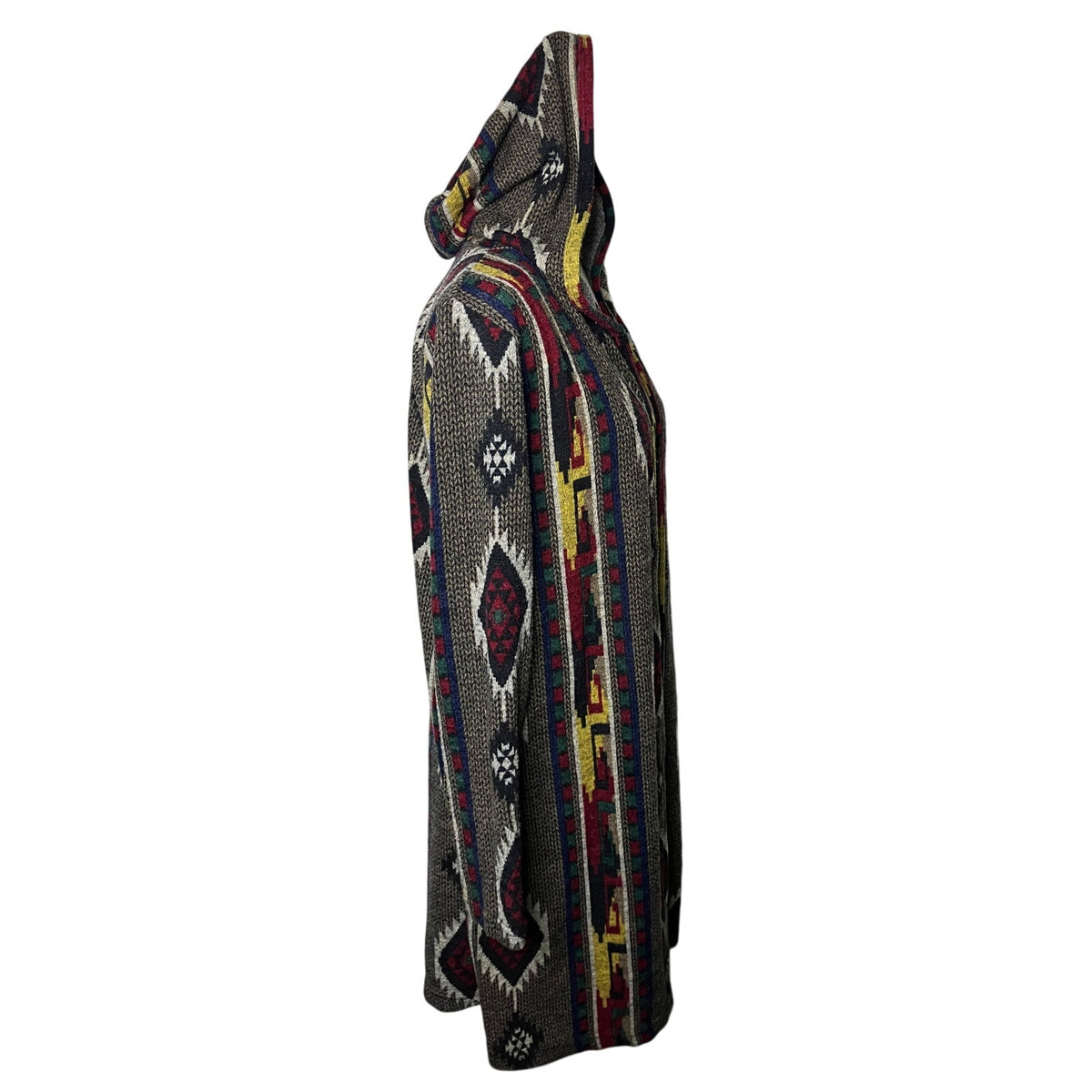 Almost Famous Women’s Large Southwestern Hooded Longline Cardigan