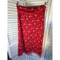 LuLaRoe Red Floral Maxi Skirt