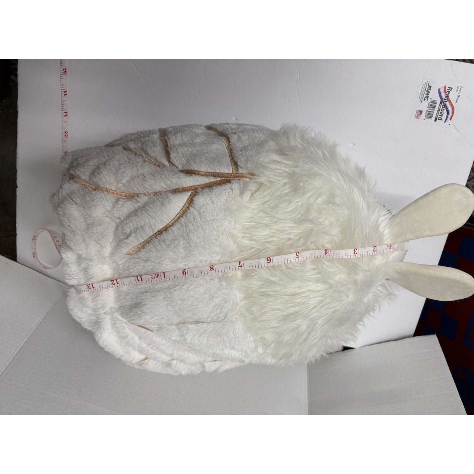 Squishable White Poodle Moth Plush Stuffed Animal Soft 18"