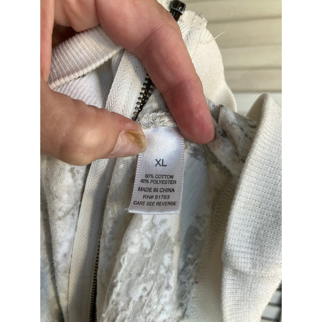 Maurices Y2K Zip Up Short Sleeve Hoodie Size XL