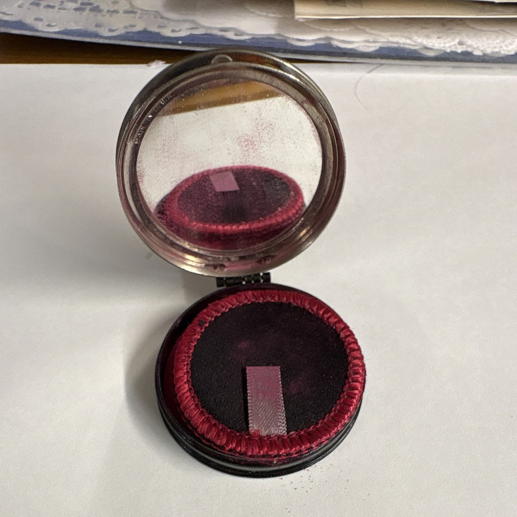 Vintage Jonteel Rouge Pressed Powder Blush Single - Vivid Pink Shade with Refill