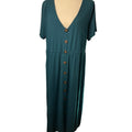 Torrid Button front Maxi dress with pockets size 2