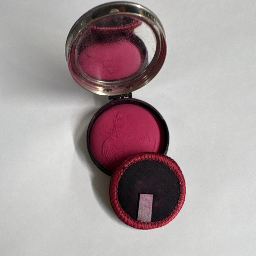 Vintage Jonteel Rouge Pressed Powder Blush Single - Vivid Pink Shade with Refill
