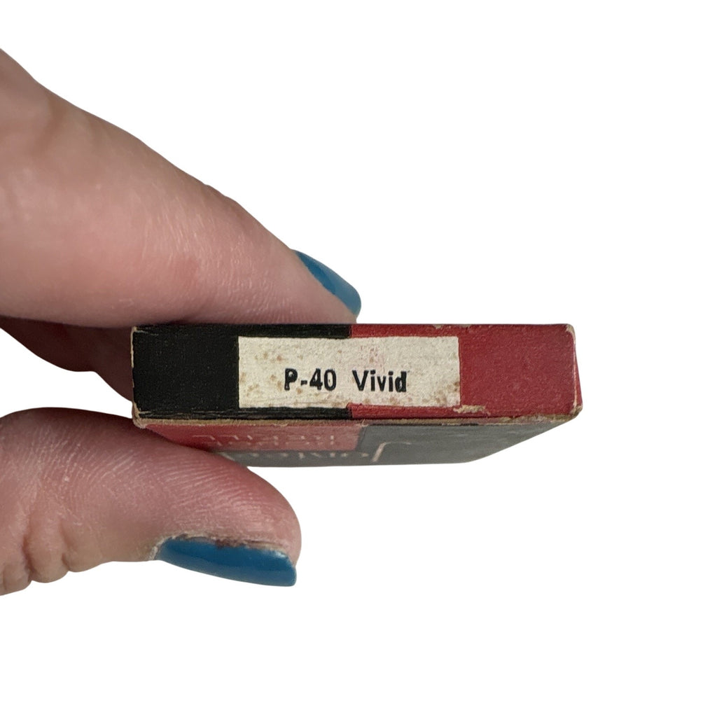 Vintage Jonteel Rouge Pressed Powder Blush Single - Vivid Pink Shade with Refill