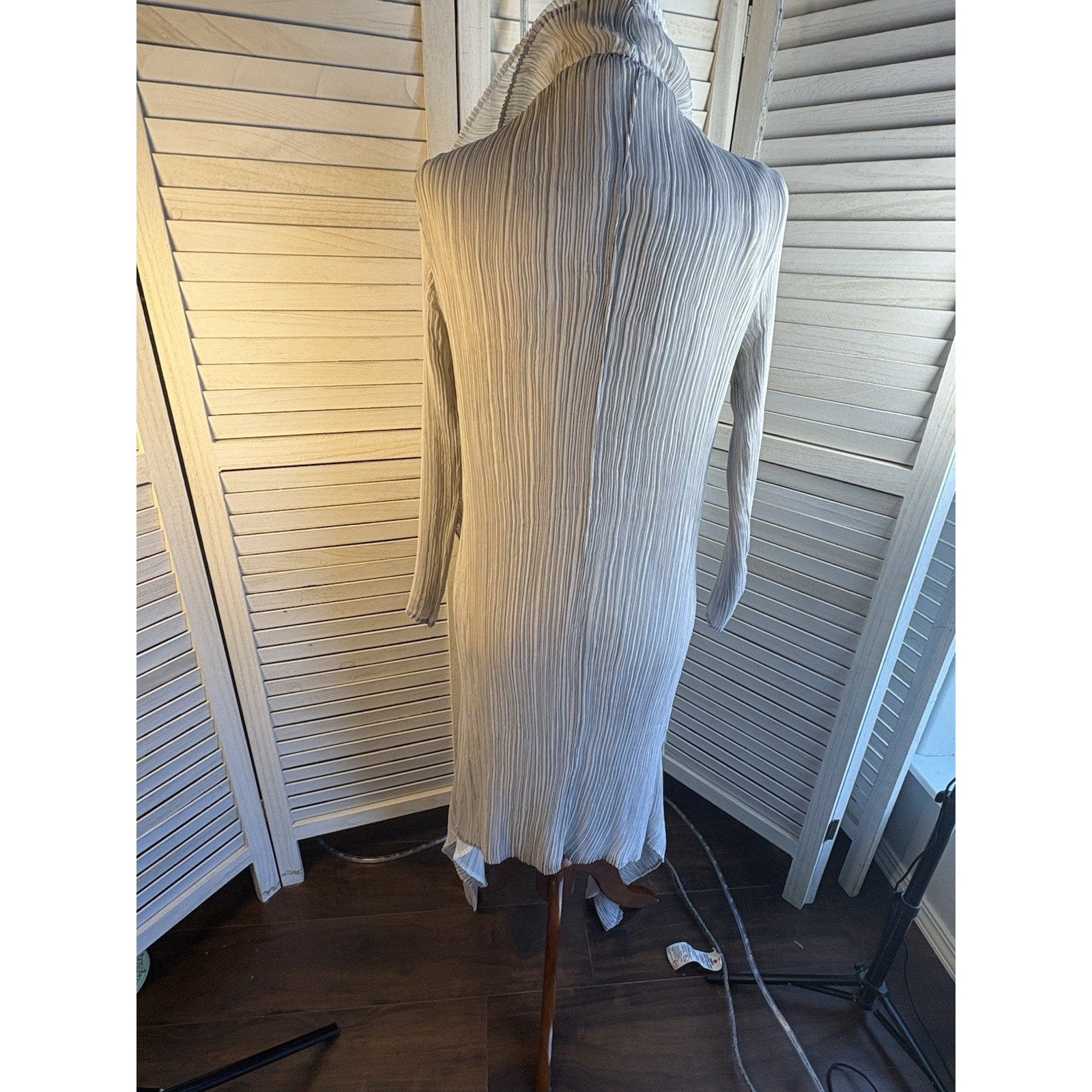 Women’s Alquema reversible Solid Knit Open Front Cowl Neck Long Sleeve Cardigan