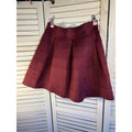 Womens Eyeshadow Maroon Banded Skirt Size L