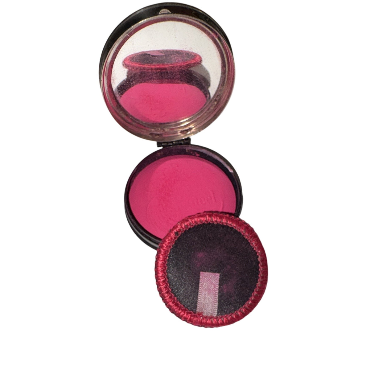 Vintage Jonteel Rouge Pressed Powder Blush Single - Vivid Pink Shade with Refill