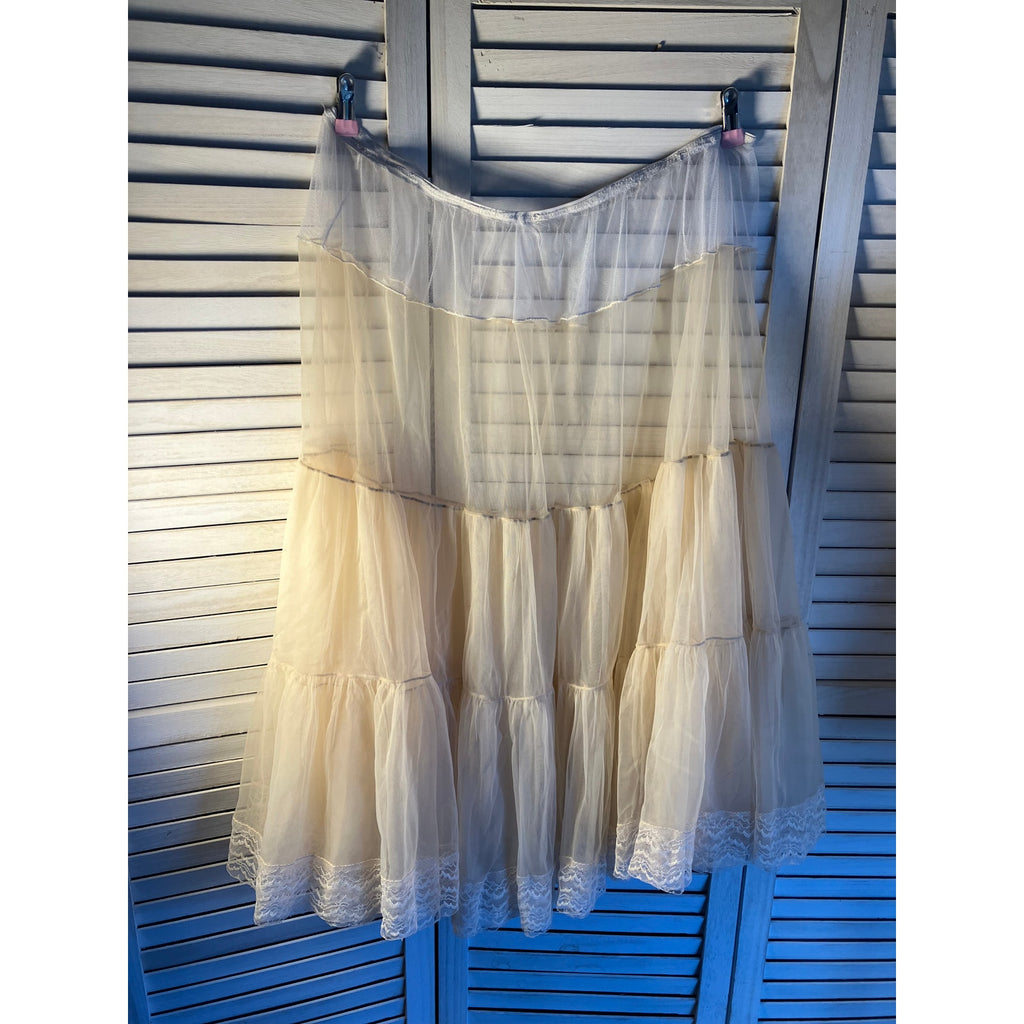 Womens Tulle Slip XXL