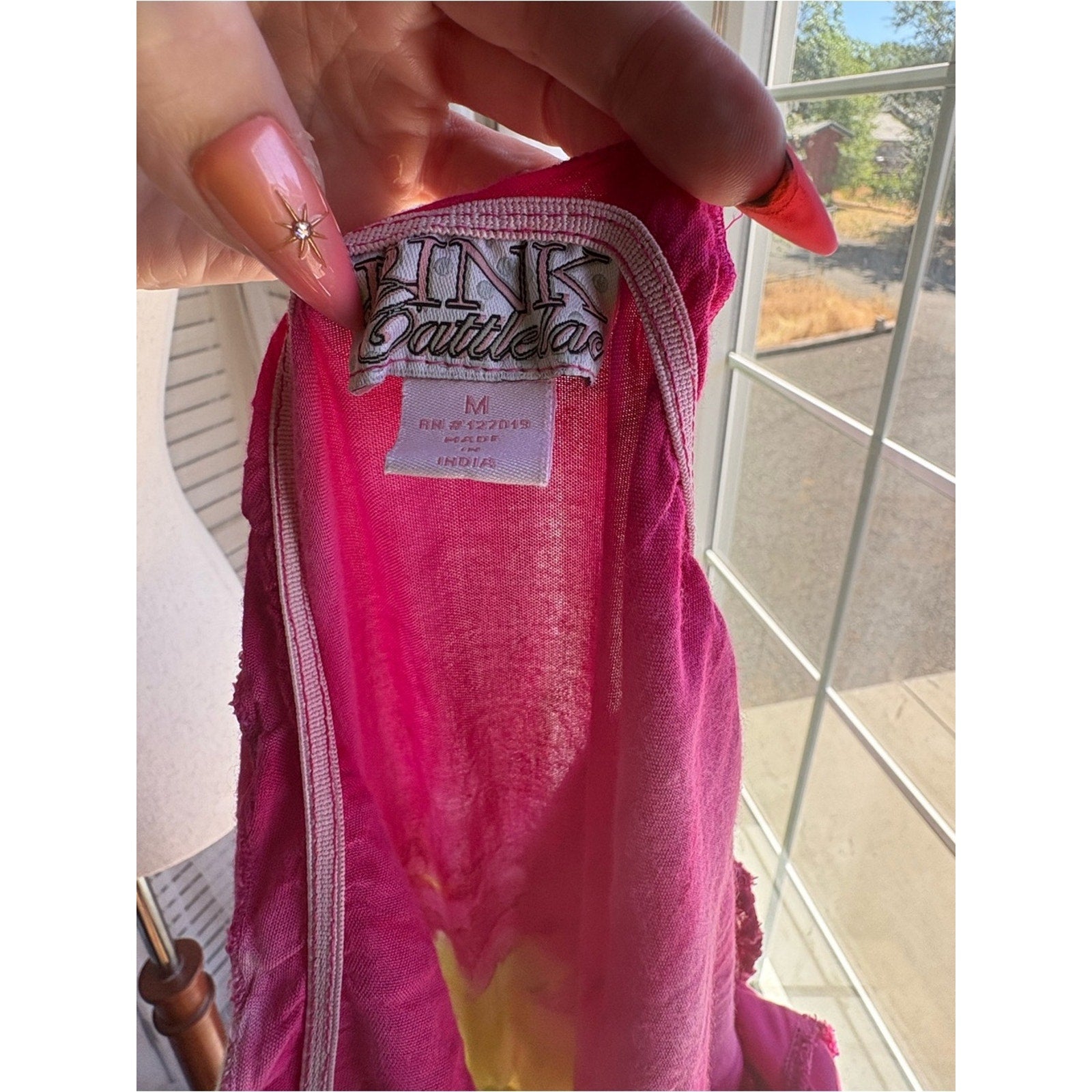 Women's Pink & Yellow Tie-Dye Smocked Waist Mini Dress