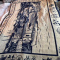 Flawless Blue and Cream Nautical Tapestry Large 75"x54"